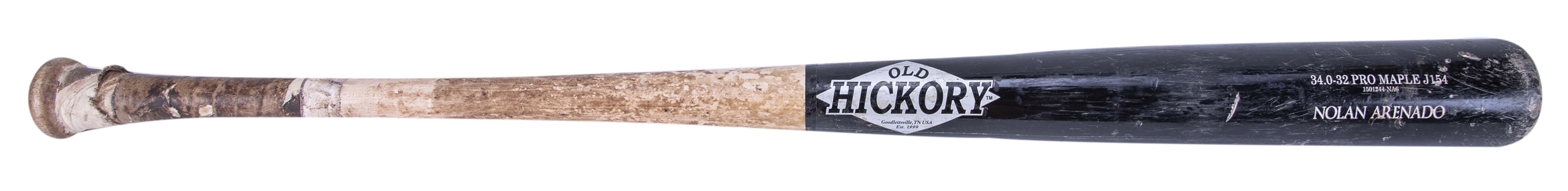 2015 Nolan Arenado Game Used Old Hickory J154 Model Bat (PSA/DNA GU 9)